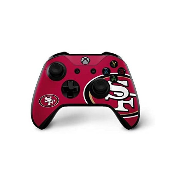 Skinit Decal Gaming Skin Compatible with Xbox One X Controller - Officially Licensed NFL San Francisco 49ers Large Logo Design