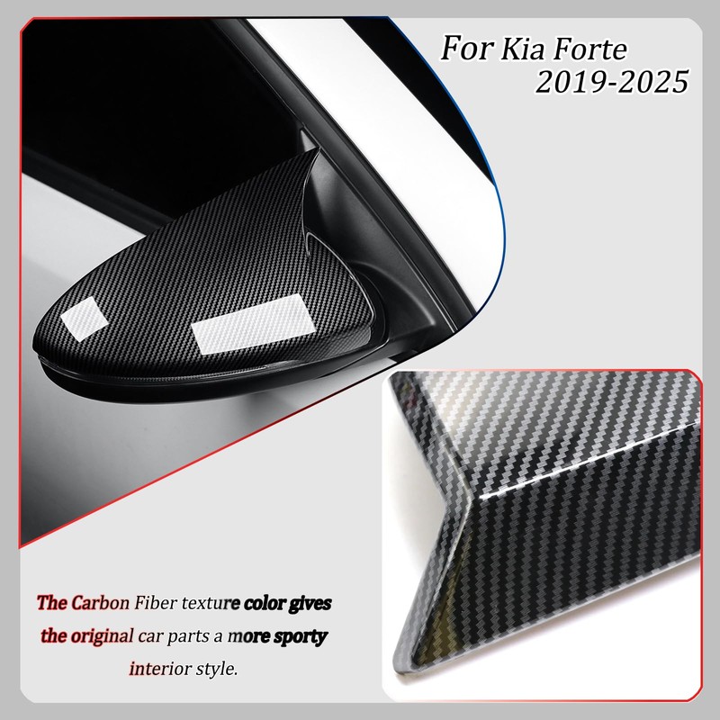 MXkanos Side Mirror Cover, for Kia Forte 2019 2020 2021