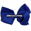 Her Accessories Girls Large Royal Blue Hair Bow Jumbo Hair