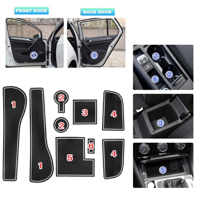 CDEFG Golf 7 7.5 R GTD GTI GTE Auto Mittelkonsole