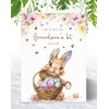 Grandson First Easter Card - Bunny with Easter Eggs Design