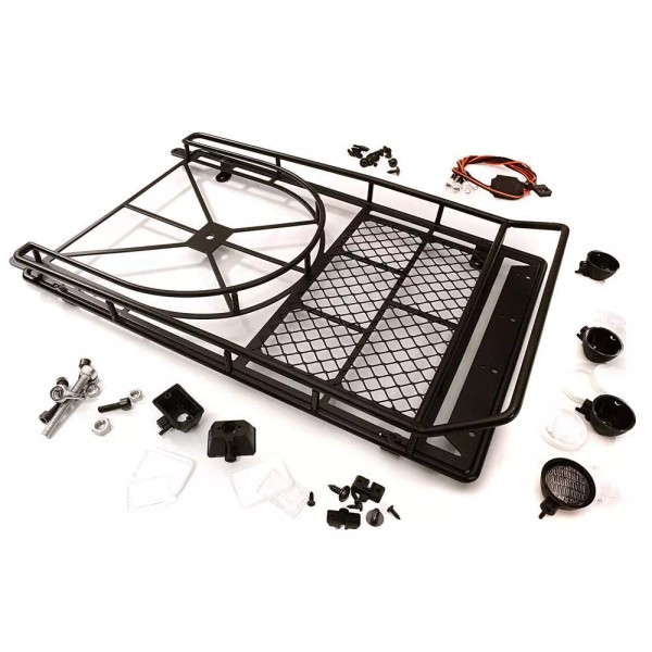 Integy Realistic 1/10 Scale Alloy Luggage Tray 250x150x45mm with 4