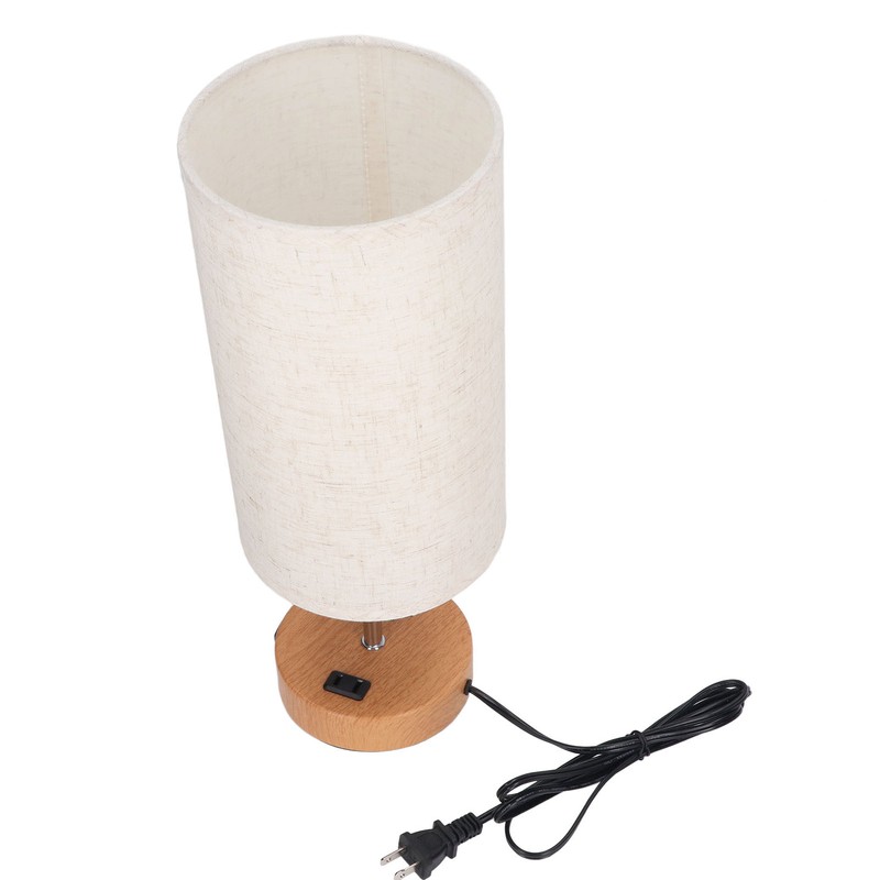 Touch Control Table Lamp Metal and Cloth USB Charging Three