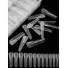 EBANKU 120PCS Clear Matte Dual Nail Forms System Coffin Nail