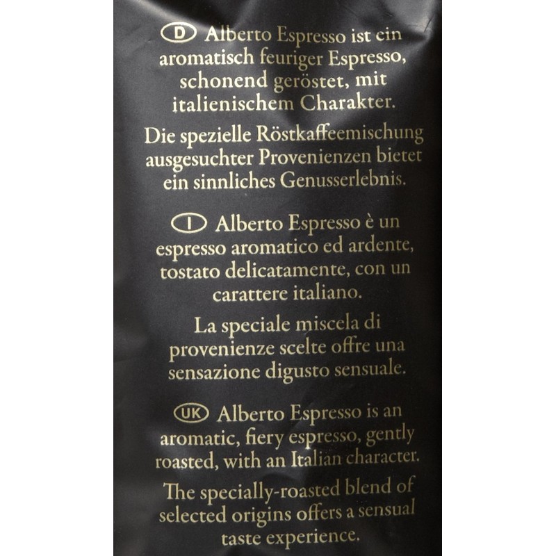 Darboven Coffee Alberto Espresso Pads, Pack of 36, 2 x