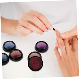 WOONEKY Metallic Nail Art Powders Iridescent for Manicure 6pcs Set Nail Art Pigment