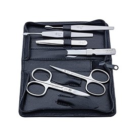 Alpen 6822R Manicure Set with Case in Various Colours Stainless Steel