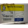 Arlington TVB810C TV Box Blank Cover White 12-1/2" x 10-5/8"