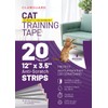 CLAWGUARD Cat Training Tape Strips – 20 Pre-Cut Double-Sided Anti