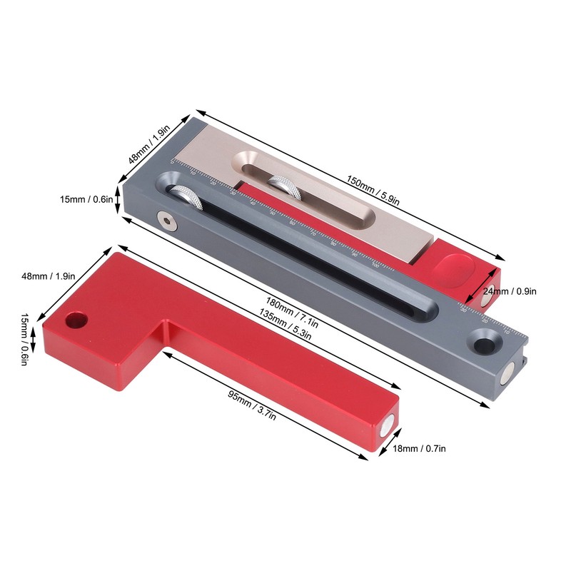 Multifunctional Saw Adjuster Table Saw Slot Regulator Woodworking Length Compensation