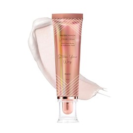 FACES CANADA Strobe Cream - Peach, 30g Primer + Highlighter + Moisturizer Shea Butter & Hyaluronic Acid Intense Hydration Flawless Radiant Dewy Skin Illuminating & Glowing Makeup Base