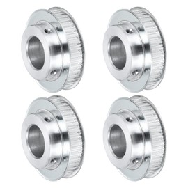 sourcing map 4Pcs Timing Belt Pulley Aluminum Idler Pulley XL40 Teeth 1"(25mm) Bore for 10mm Width Belts, 3D Printers, CNC Machines, Industry