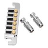 Guitar Bridge Tailpiece Reversible Wrap Around Saddle Bridge Stop Tailpiece