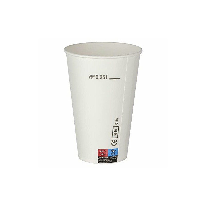 VEPATIM 100 Cold Drink Cups Paper Cups White with CE