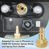 Langina RV Spray Port Quick Connect, Lead Free Brass RV