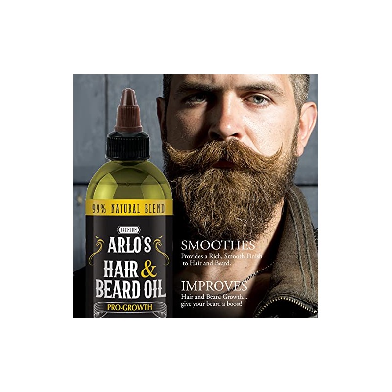 Arlo's Aceite Pro-Growth para Cabello y Barba 8 oz. -