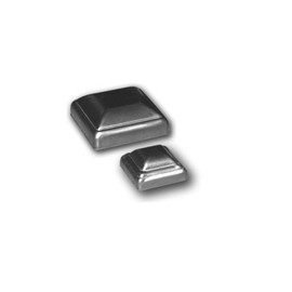 Bobco Metals Decorative Durable Heavy Duty Square Pressed Steel Caps 2 1/2" (10 Pieces)