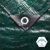 CARTMAN Finished Size 8x10 Feet Waterproof Green Tarp 8 Mil