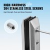 VEVOR Glass Clamp, 10 PCS Square Glass Railing Bracket for