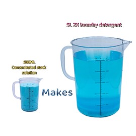 OxhornMon 20X Ultra Concentrated Laundry Detergent Refill - 300 Loads | Makes 2.6 Gal, HE Safe Home & Commercial Bulk