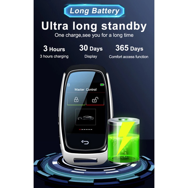 BCSMMCAR Touch Screen Display Digital Car Remote Smart Key LCD