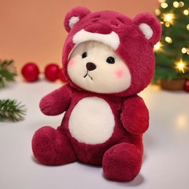 Ryttir 15.7 Inch Chubby Big Bear Stuffed Animal, Adventure Stuffed Teddy Bears Toy, Brave Boy's and Girl's Room Decor, Funny Gift for Kids and Women