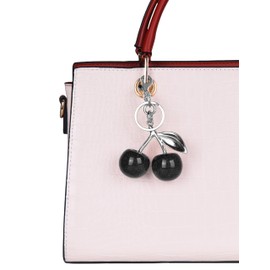 OVRUNS Cherry Bag Charm Women Cute Cherries Keychain Sparkling Purse Charms Pendant for Handbag Wallet Car Phone