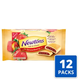 Newtons Soft & Fruit Chewy Strawberry Cookies, (Strawberry Bars), 12 - 10 oz Packs