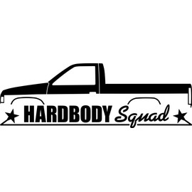 HARDBODY Squad Decal Sticker for Nissan Hard Body Pickup Truck D21 JDM