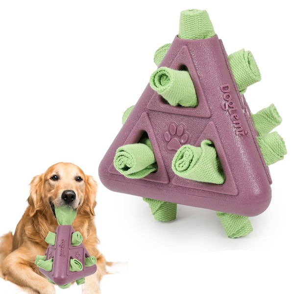 DogLemi Dog Durable Triangular Pet Chew Toy,Pet Pyramid Indestructible Dispenser