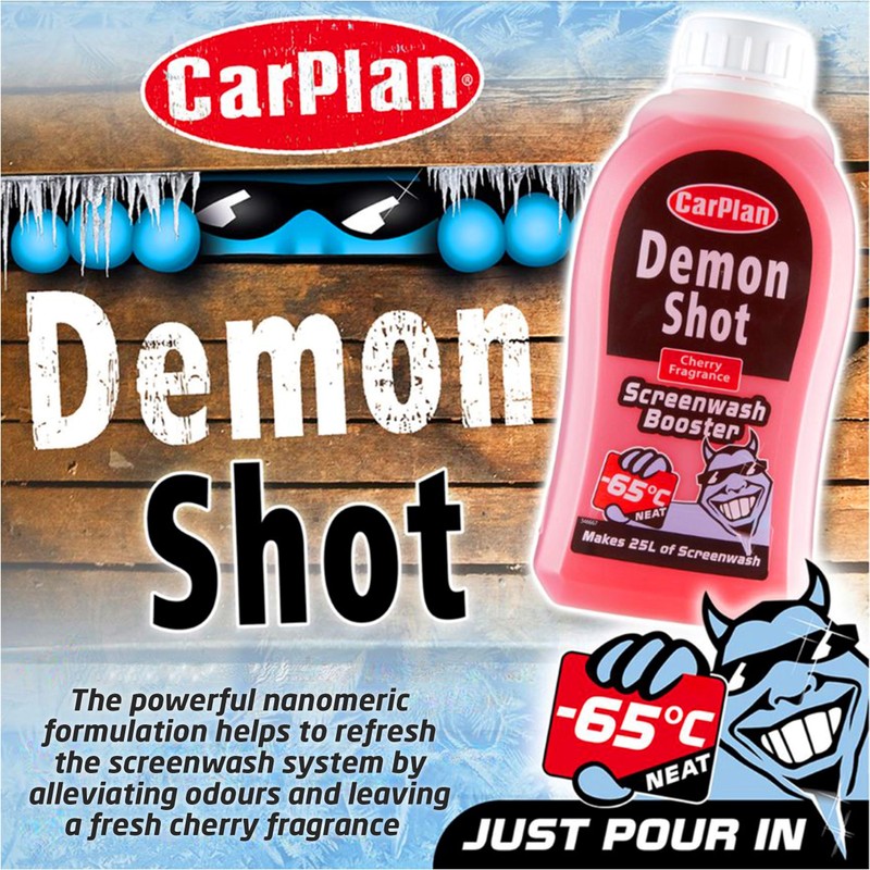 CarPlan Demon Shot Screenwash Booster, 500 ml, Creates 25 Litres