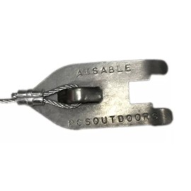 AuSable Brand Earth Anchor Cable Stakes with Cable - 12 Pack - 30" x 3/32" Cable