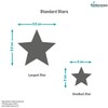 Stickerscape Star Wall Stickers (Standard - 3 Sheets - Soft