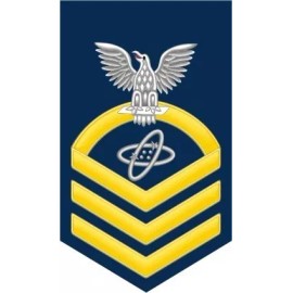 Electronics Technician ET Navy Chief E-7 Gold 5.5" Rank Sticker / Decal