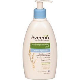 AVEENO Active Naturals Sheer Hydration Daily Moisturizing Lotion 12 oz (Pack of 2)
