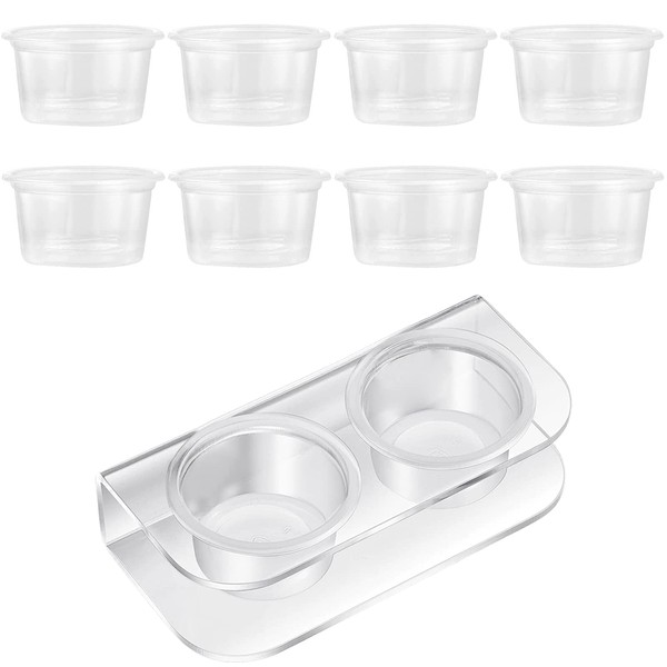 NA Reptile Feeding Ledge with 10 Pcs Water Food Bowl