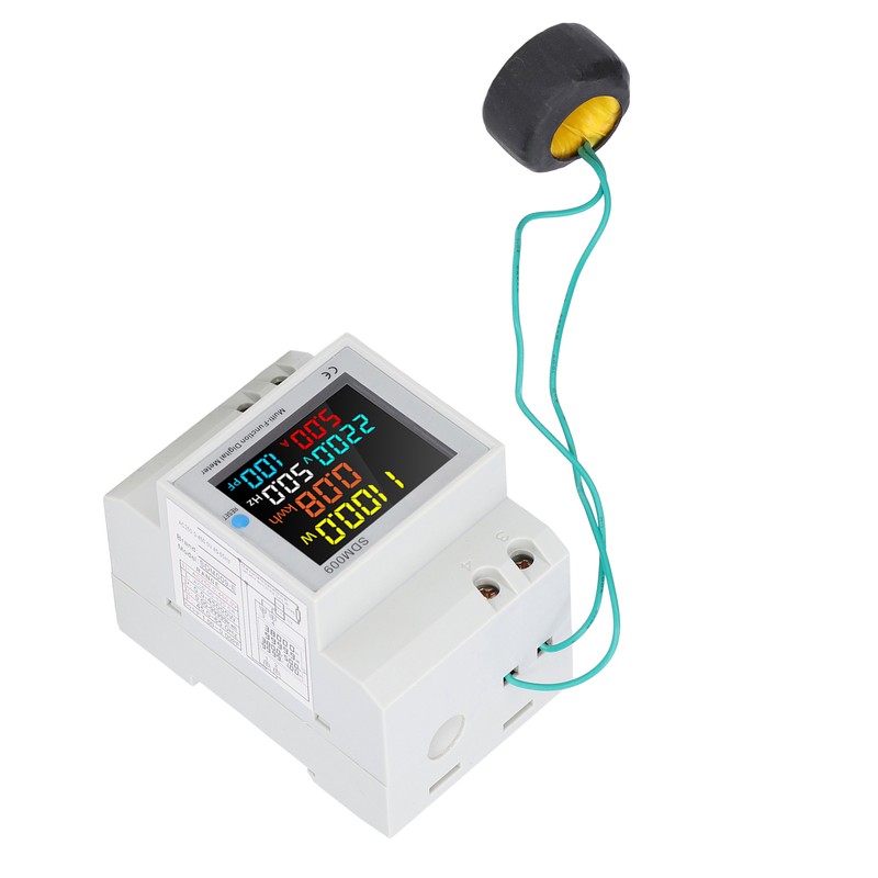 Single Phase Energy Meter Rail Frequency Power Factor Meters Multifunctional