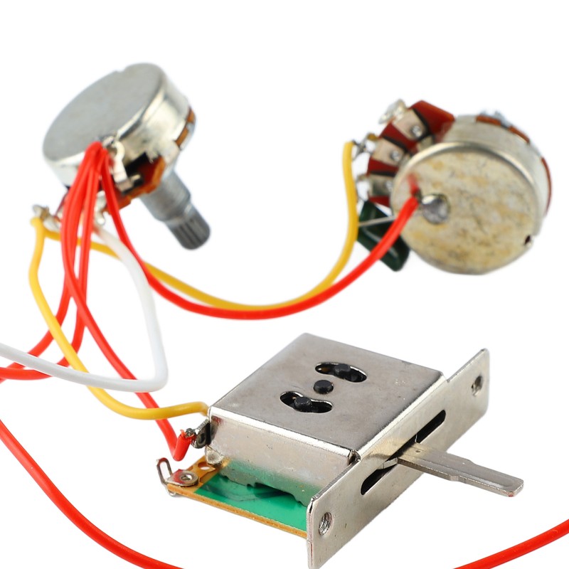 3 Pickup Guitar Wiring Harness 3 Way Switch A500K B500K
