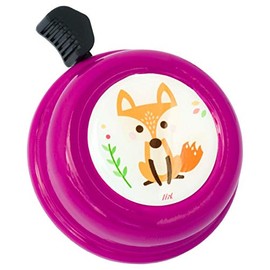 Liix Colour Bell Fox Animal Zoo Design Bicycle Bell for Children and Adults (Magenta)