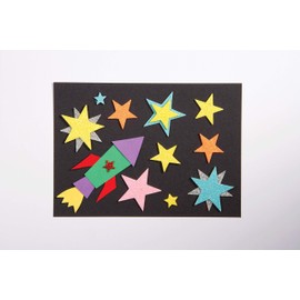 Baker Ross EF309 Glitter Star Foam Stickers (Pack Of 150) For Kids Arts and Crafts