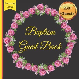 Baptism Guest Book: baptism guest book, for girl, for boy, boy, alternative, small, keepsake memory book photo pages, cross, for men, for women, for ... guest book alternatives. | 250+ Guests