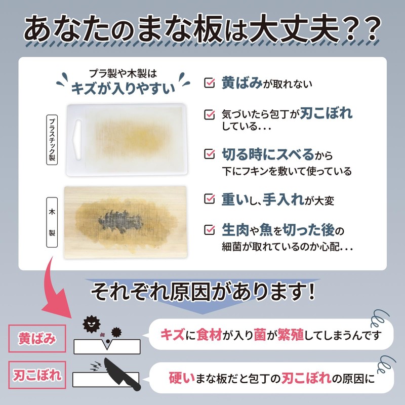 Magic Cutting Board, D-Shaped, Impressive Sharp, Anti-Slip, Spill Proof, Scratch