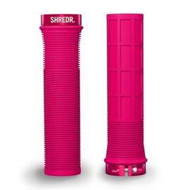 SHREDR. Slope Shark | Mountain Bike Grips | Slat Grip | Screwable Mountain Bike (Pink)