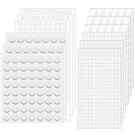 Philbinden 12Sheet Foam Dots Adhesive Squares Round,1758Pcs Double-Sided Self Adhesive Dots 3D Craft Foam Tape for DIY Arts Crafts Office Supplies, 2 Size (0.47", 0.24")