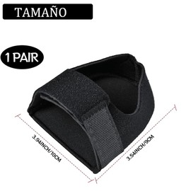 Protectores de Talón Almohadillas de Talón con Copas de Gel, Beige (Negro)