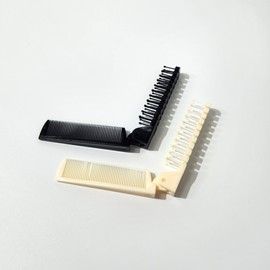 Travel Folding Portable Pocket Comb Mini Black 50ea