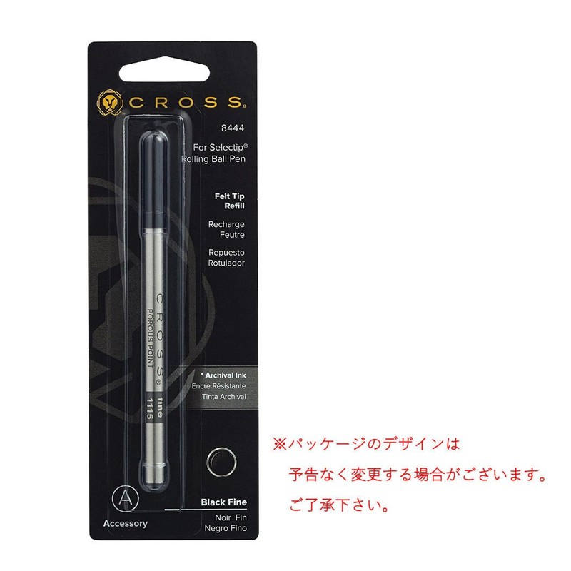 クロス ボールペン 水性 替芯 F 細字 8444 ブラック 正規輸入品