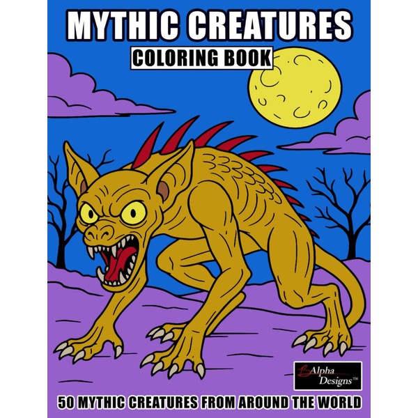 50 Mythic Creatures Coloring Book: Learn and Color