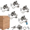 KOTARBAU® Set of 5 Furniture Locks for Screw-On Furniture Doors
