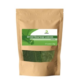 Diyon's Dried Sou-sop Leaves 28g, 100% Naturally Grown and Pure From Sri Lanka, Packed With Resealable Pouch.